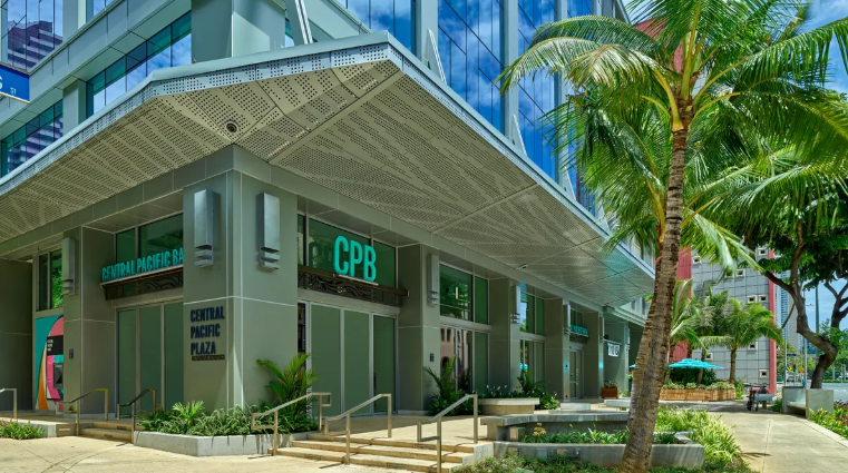 Central Pacific Bank branch located at Central Pacific Plaza in downtown Honolulu.
