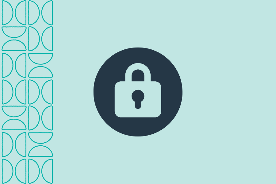 Digital illustration of a padlock